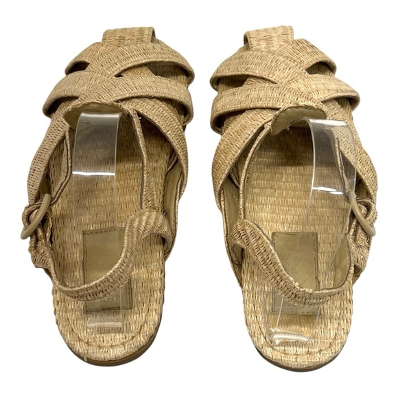 Farm Rio Raffia Zigzag Fisherman Slingback Sandals Women’s 39.5 - Picture 10 of 15
